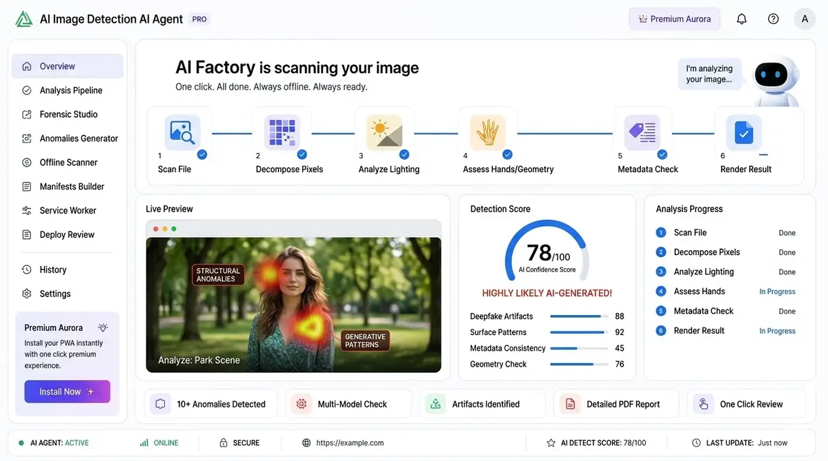 AI ROI analysis agent — example of the AI tool dashboard software